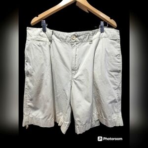 Chino's Size 38 100% Cotton Beige Tan Front and Back Pockets Golf Shirts